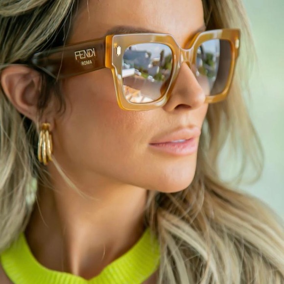 FENDI Acetate Oversized Square Sunglasses - FF0457 - Picture 1 of 13